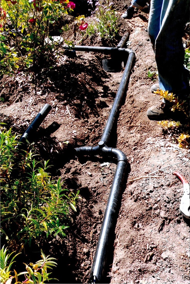 greywater branched drain piping
