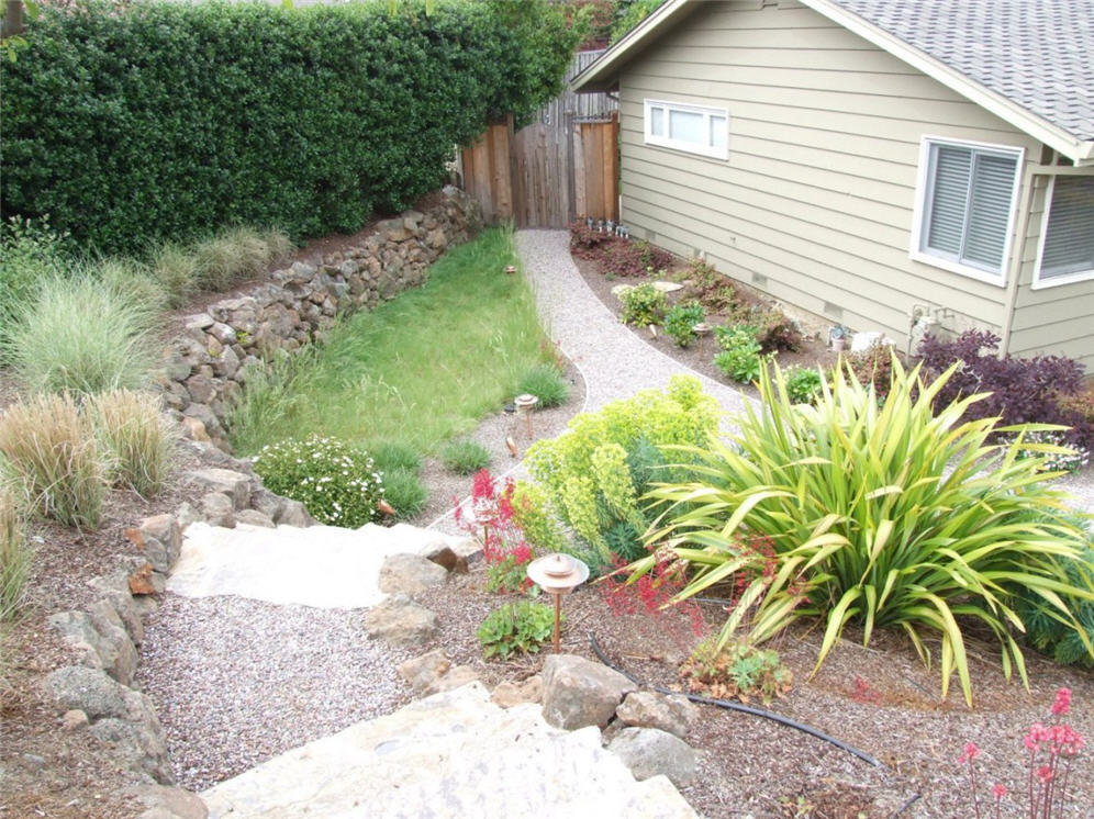 Bird's Eye View of Side Yard