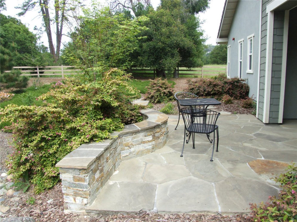 Patio with Garden Wall