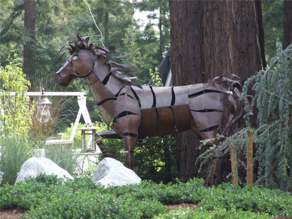 Metal Horse Sculpture