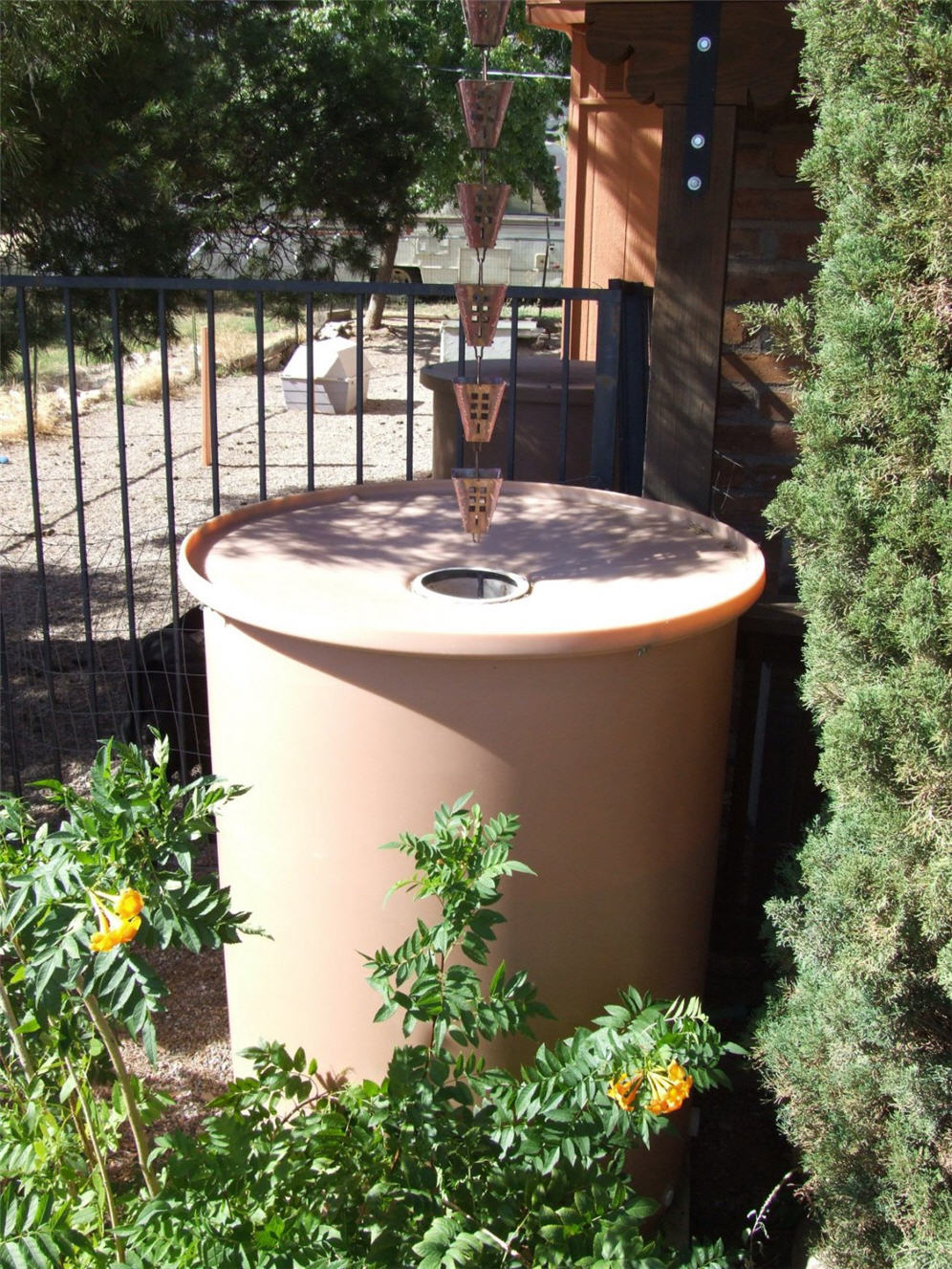 Cistern with Rain Chain