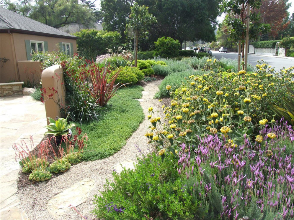 Gravel Path Through Garden