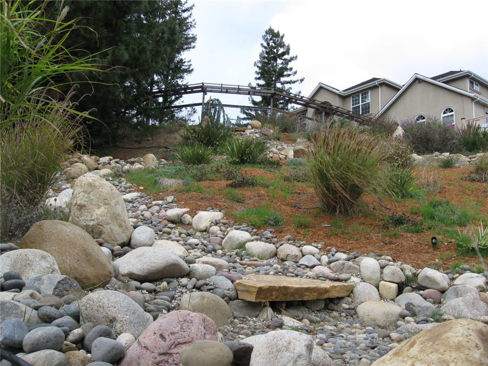 Dry Creek Bed Controls Erosion